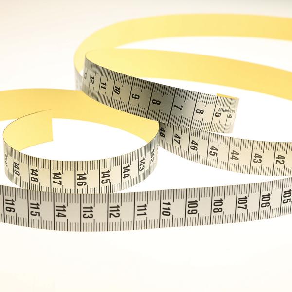 150cm Metric Adhesive Workbench Ruler , Paper Tape Measure For Boat Fish Measuring