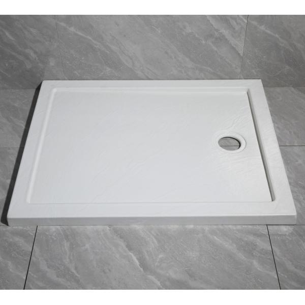 Acrylic Shower Tray Made of Artificial Marble Stone Material with Drainage System