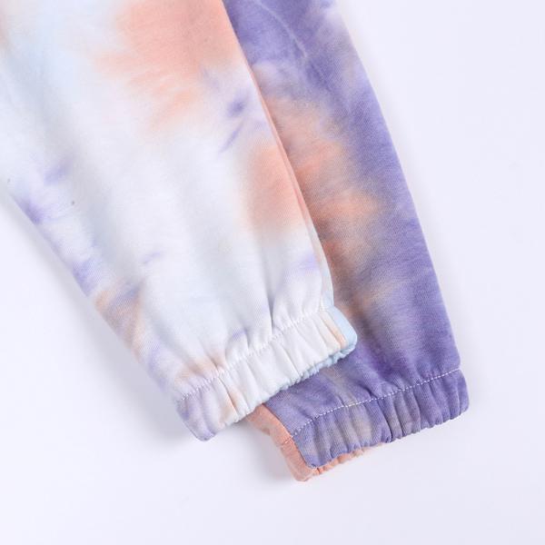 Jogging Spring Children'S Clothing Tie Dye Two Piece Jogger Set