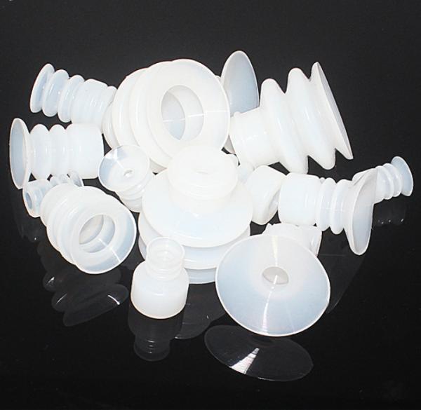 White Color Rubber Silicone Vacuum Suction Cup For Industry Electronics