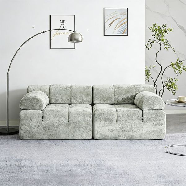 Modern Living Room Furniture Set Convertible Couch Bed Sectional Sofa Wholesale Foam Compression