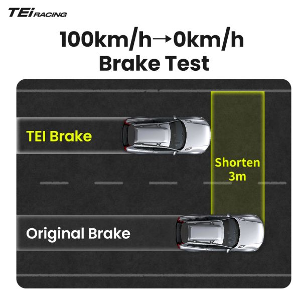 High Performance TEI P60EV Professional Modified Brake Kit Street-tuned 6 Piston 355/380mm Big Brake Kits for Toyota Camry 1986-2025