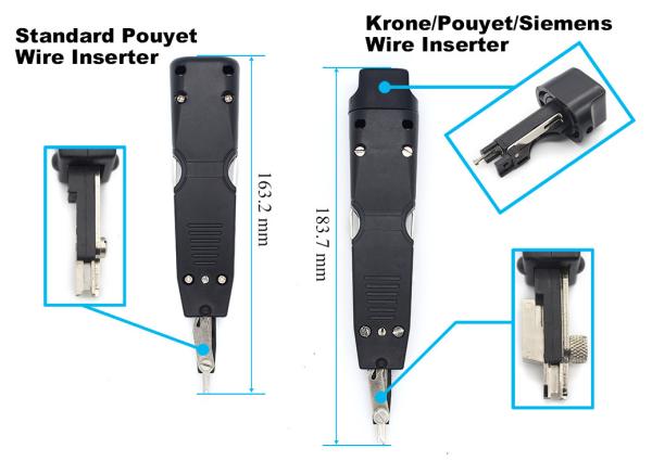 Material do corpo ABS STG Tipo Pouyet Inseração IDC Termination Punch Down Tool Grau industrial