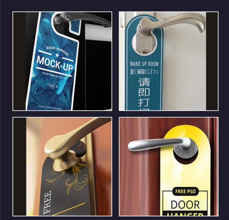 Plastic Do Not Disturb Door Hanger Tag Digital Printing Waterproof Custom Plastic Label Sign Supplier For Hotel Room & Resterant