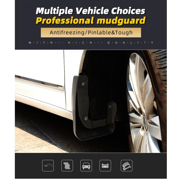 UV Resistant Car Tyre Mudguard Black PVC Mercedes Gla Mud Flaps