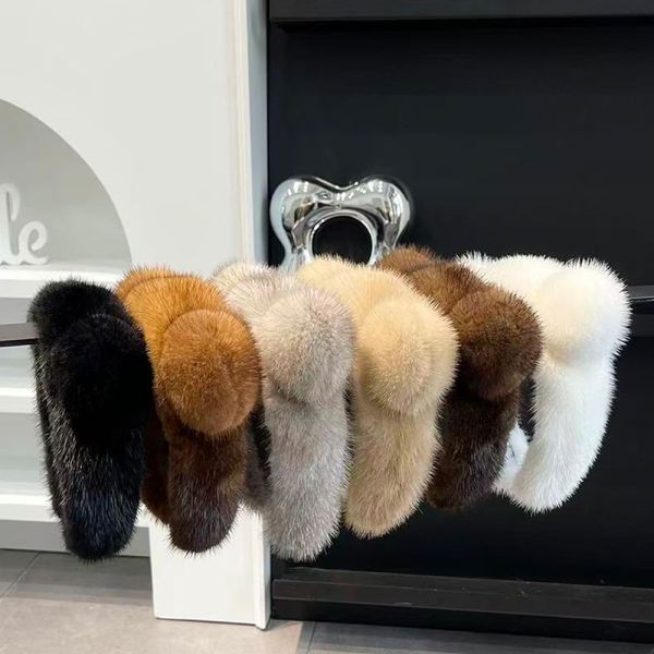 Fuzzy Bear Ear Faux Fur Headband