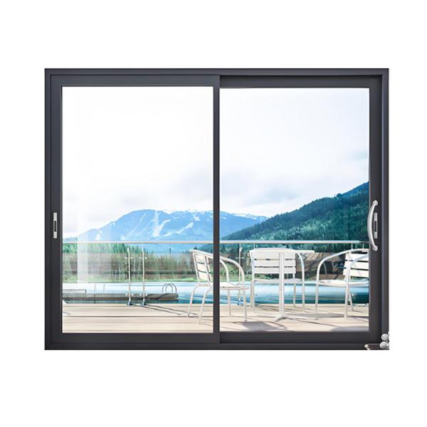 Powder Coated Aluminium Sliding Doors Double Glazed For 100 / 120 Sliding Door Operation