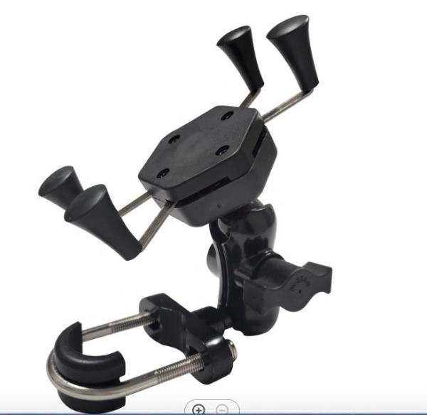 Black X Shape 3.5-6.5 Electric Bike Phone Holder RoHS Approval