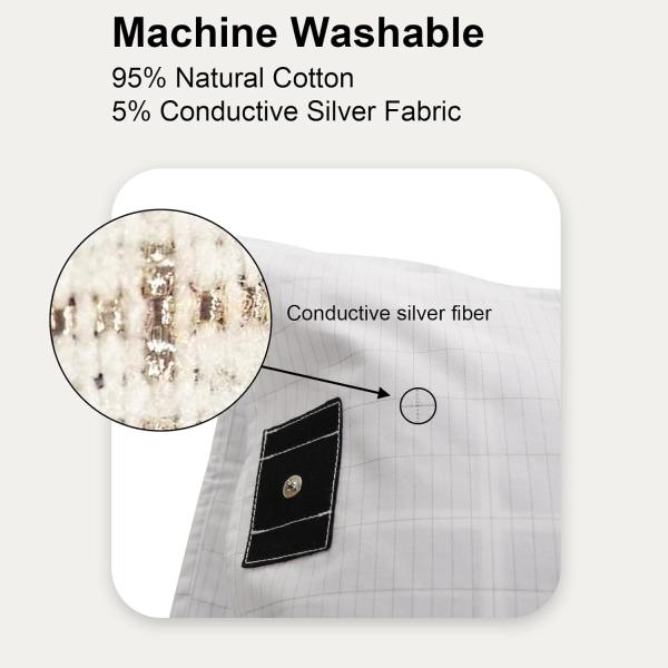 Get a Restful Sleep with Memory Foam Home Pillow and Conductive Grounding Pillowcase