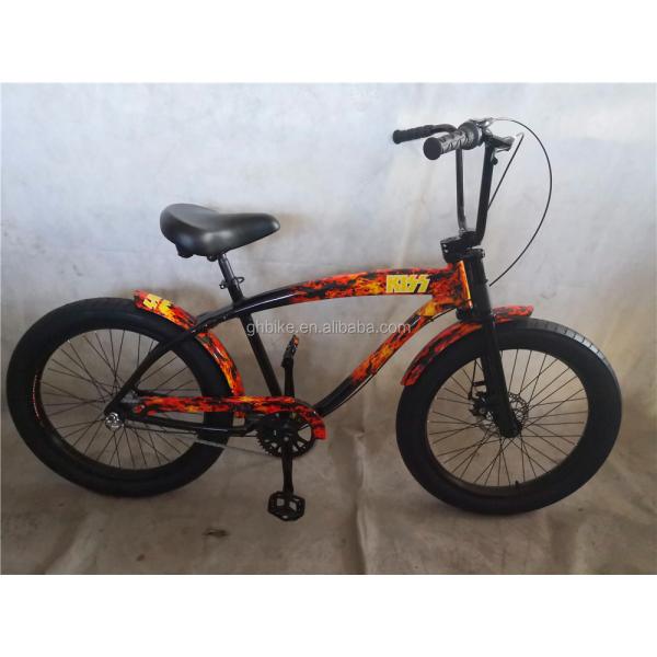 26 inch 3.0 tire fat tire men beach cruiser bike with Shimano 7 gear and disc brake