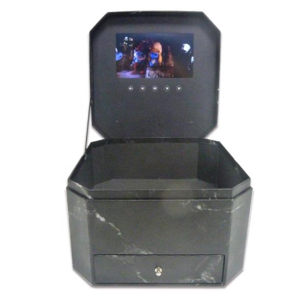Caixa de presente video 7inch Autoplaying do painel LCD do ODM USB para o negócio de propaganda