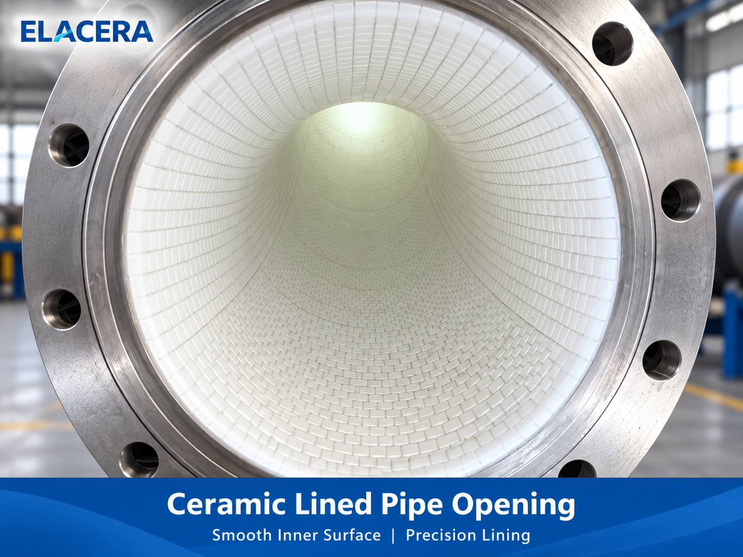 Wear Resistant Ceramic Tile Lined Steel Pipe for Abrasive Material Conveying