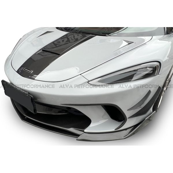 Replacement Dry Carbon Fiber Body Kits For McLaren GT Featuring Front Lip Side Skirts Rear Diffuser Rear Wing Trunk Lid
