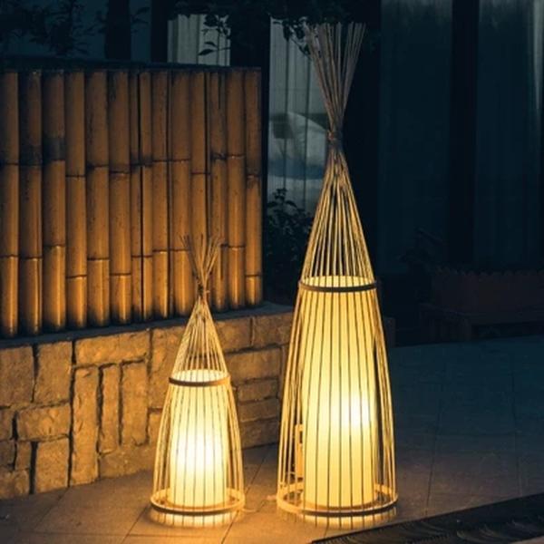 Chinese Bamboo Led Floor Lamps Standing Led Floor Lamps for Living Room Decorative Floor Lamp(WH-WFL-03)