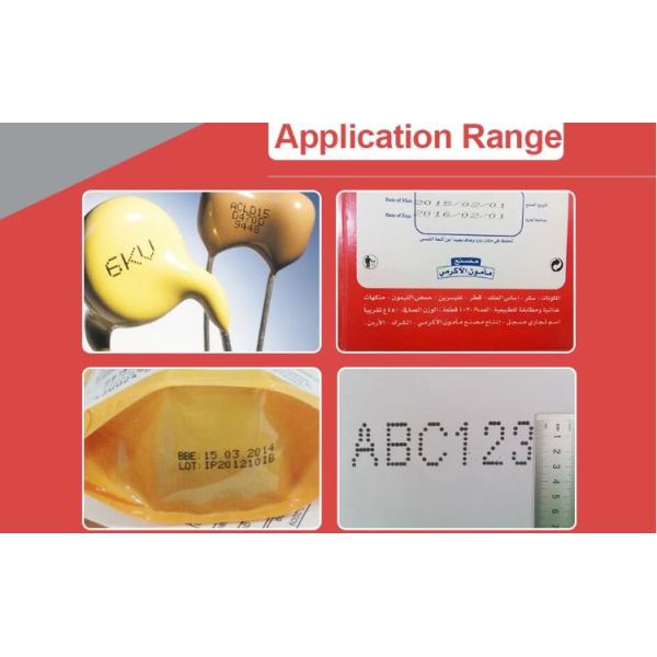 Expiration Date Batch Number Inkjet Coding Machine High Performance Logo Printing