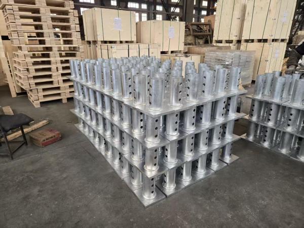 Q355B New Construction Caps For 1 1/2 Round Corner Square Shaft Piles