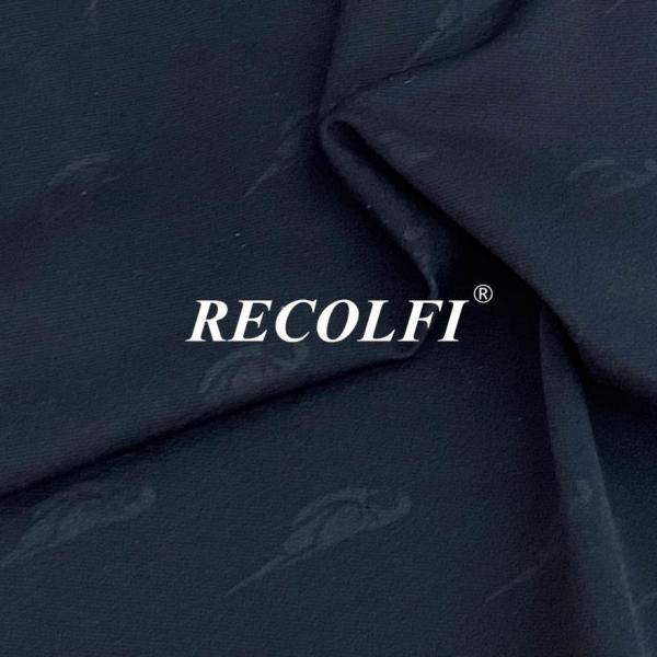 Embossed Print Activewear Knit Fabric Stretch Yoga Wear Lingning Fabric 120gsm
