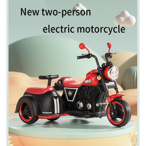 77*75*85 Rosa vert rouge jaune moto électrique pour enfants avec mode simple/double