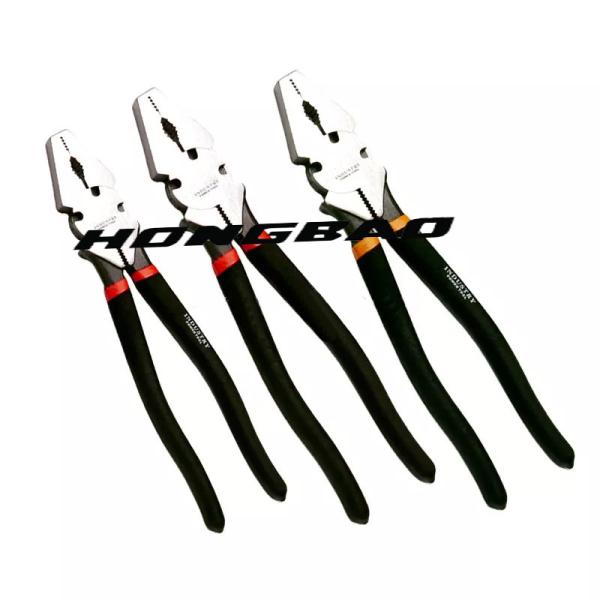 Drop Forged 10 12 Multi Functional Fence Pliers Big Head Profession Linesman Heavy Duty Combination Fencing Pliers