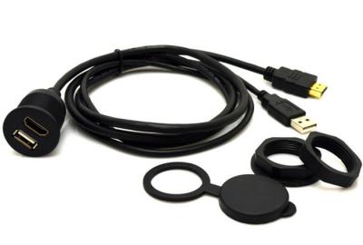 Durable Car Dashboard USB Extension Cord Compatible With Various Vehicles
