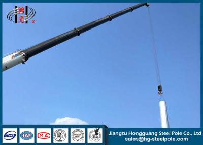 torre de comunicação móvel poligonal da conexão da flange de 30m com aço Q235/Q345