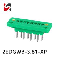 KF2EDGWB-3.81 300V através de blocos terminais de enchufe em parede com flange