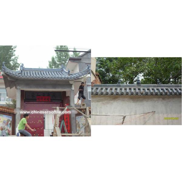 Casa gris China azulejos de techo acristalados superficie brillante