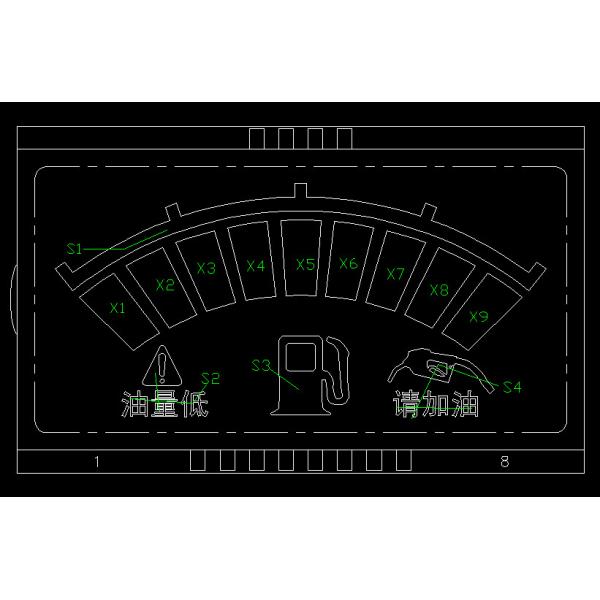 TN 7 Segment LCD Display Instrumentation LCD Module TN LCD Display Белый фоновый свет