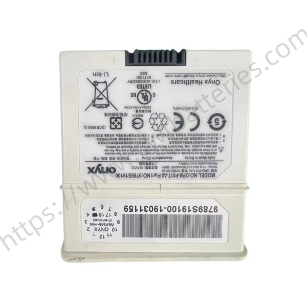 Onyx Healthcare Rechargeable Li-ion Battery 10.8V 5700mAh 61.56Wh for Medical Equipment with Long Lifespan and 3-5 Days Delivery