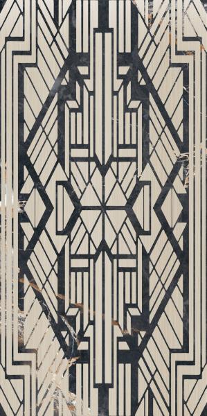 Black Zeus Apollo Glazed Porcelain Glass Floor Ceramic Glazed Tile  9mm Thickness