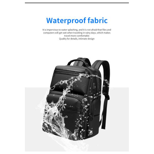 High grade gift custom logo men's outdoor waterproof laptop bag business Backpack