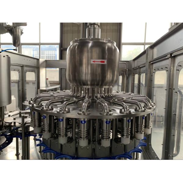 Industrial 0.3 - 2L Orange Juice Bottle Filling Machine 3 - In -1 For Beverage