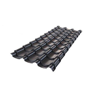 DX51 DX53D Z275 PPGI 0.6mm Black Corrugated Sheets For Architecture
