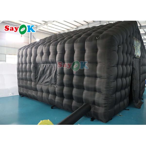 6x5x4mH Club inflables tienda de campaña personalizada negro grande portable de fiesta iluminación LED inflables alquiler de discotecas