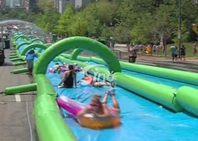 Inflável gigante exterior feito-à-medida a corrediça de água municipal para o divertimento do jogo da água do verão de sino Inflatables