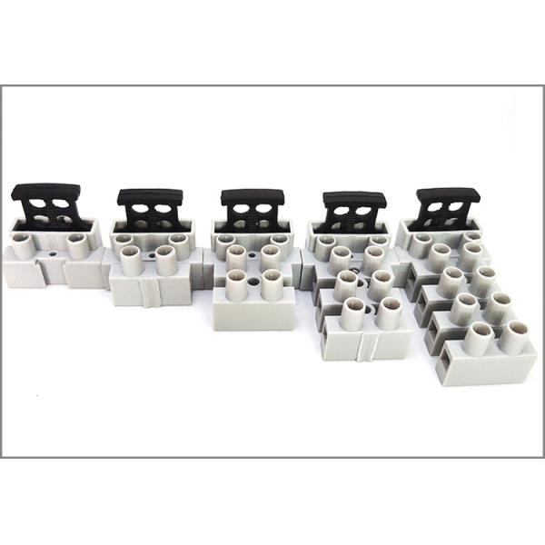 Plastic Electrical Screw Feed Through 4 Pole Pin Fuse Holder Terminal Block Connector