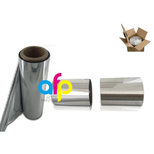 22 Mic PET Metalized Film , Lamination / Printing PET Plastic Film SGS Approval