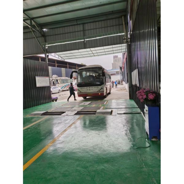 Cartesy truck test lane for repair shop Automobile Roller Brake Tester Forces With Axle Load dual plates side slip tester 10T capacity