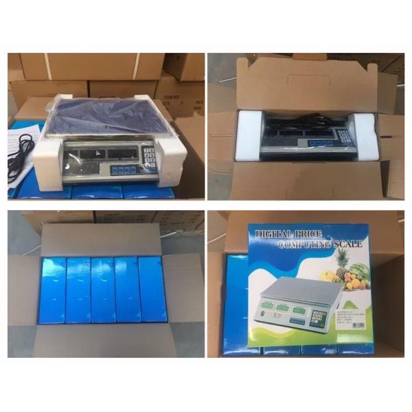 Balanza electrónica digital de pesas de alimentos de alta precisión de 40 kg para supermercados y hogares