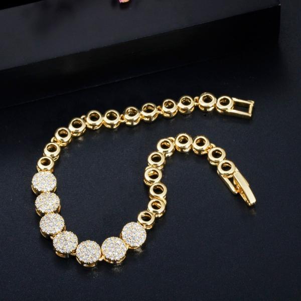 Luxury Jewelry Full Crystal Cuban Chain Bracelet Necklace Hiphop CZ Jewelry Chain Necklace Bracelet Earring jewelry sets