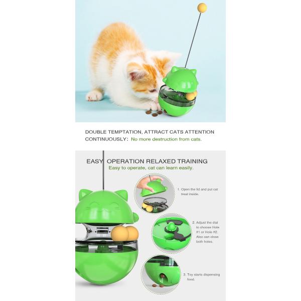 420g Food Leaker Cat Pet Toys Interactive Cat Tease Wand Kitten Roly Poly Toys