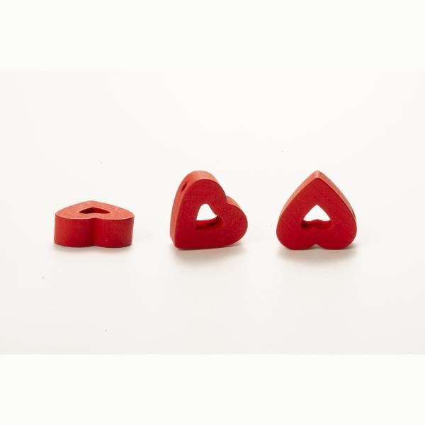 Europe Regional Feature Valentine Wooden Beads Open Heart Bohemian Vintage Wooden Bead Bracelet for DIY Women Girl Beads