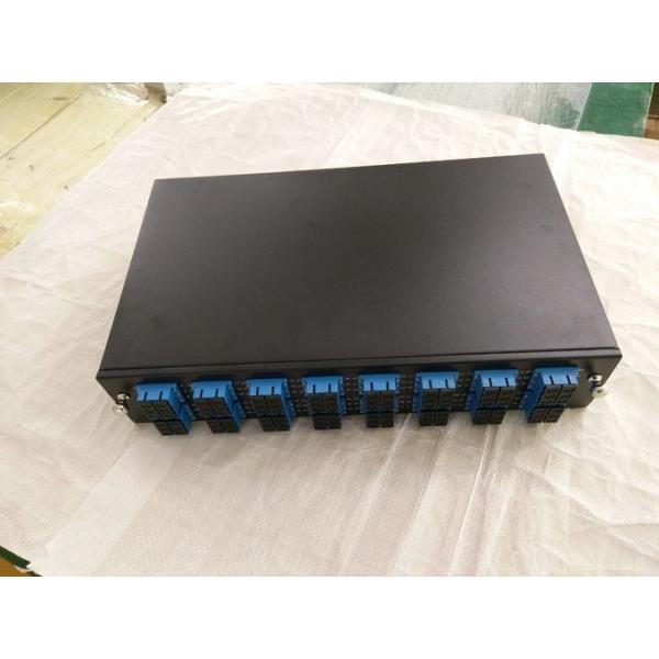 FTTB 96f Optical Fiber Cable Terminal Black Cold Roll Steel 1U