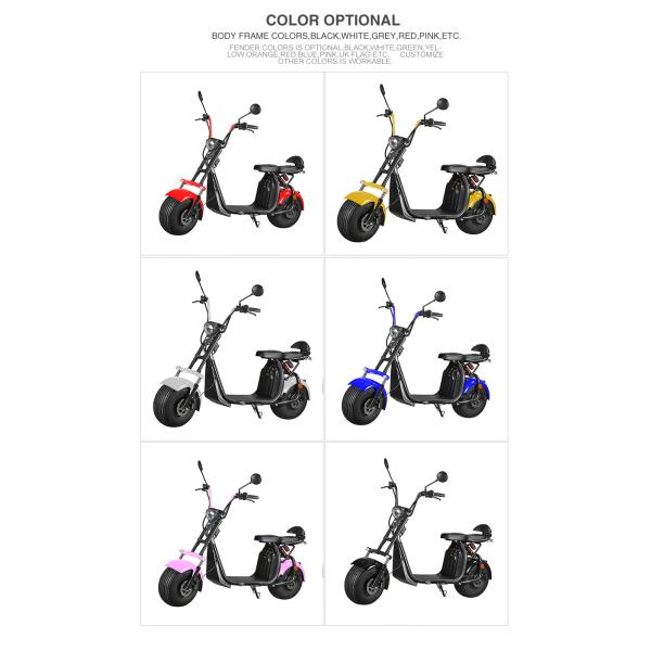 Fast Charging Two Wheel Electric Scooter , Two Wheeled Standing Scooter Eec Approval