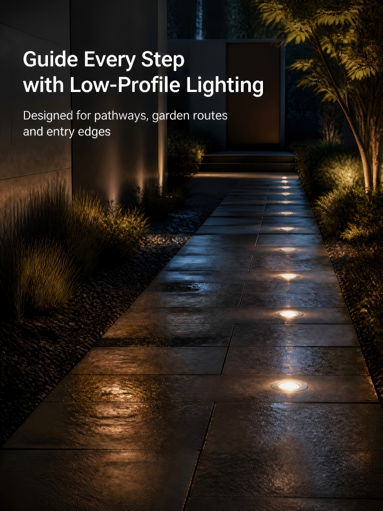 LED In-Ground Well Light 24W Round Anti Glare Honeycomb Landscape Uplight IP68 IK08 - MA120