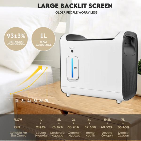 1Lpm Oxigen Generator Electric Oxygen Concentrator Concentrador Oxigeno Smart