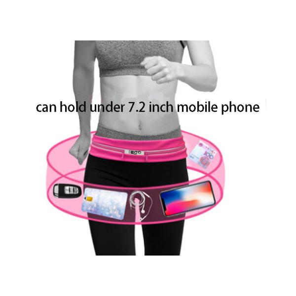 Outdoor running sports ultra-thin invisible mobile phone multi-functional fitness waterproof high stretch belt waist bag
