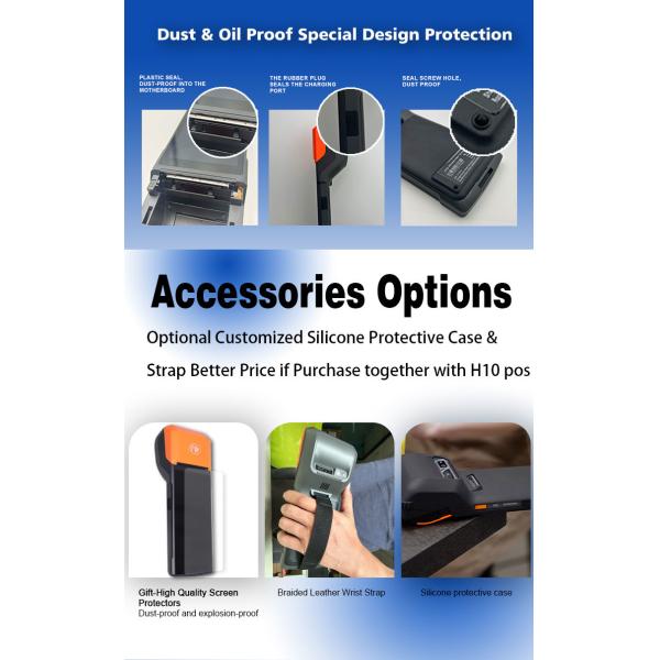 4G NFC Android POS Terminal Handle Scanner For QR Code Payment