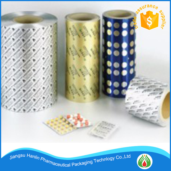Printed Treatment and Pharmaceutical Use medicine PTP aluminium blister lidding foil
