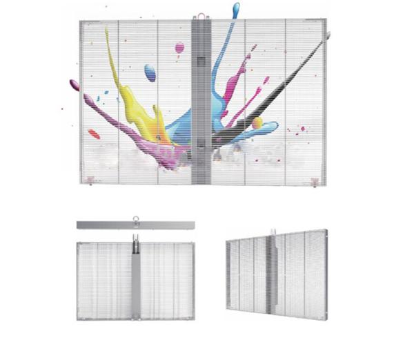 Shopping Mall Building Facade Advertising Billboard Transparent LED Display